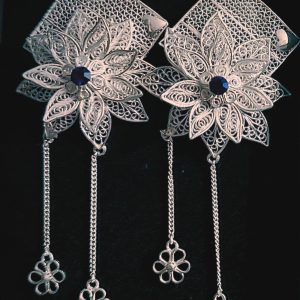 Pure Silver Earrings 92.5 Filigree