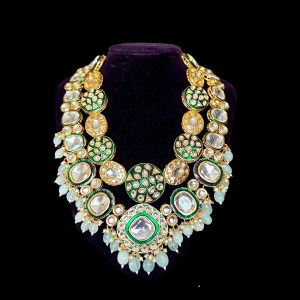 Jewellery necklace set kundan minakari bridal