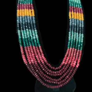 Hand made string layered necklace