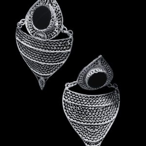 Pure Silver Earrings 92.5 Filigree