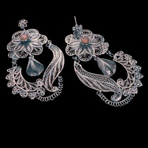 Pure Silver Earrings 92.5 Filigree