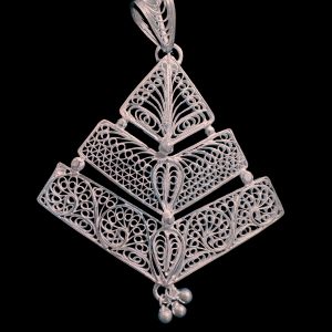 Pure Silver Pendant 92.5 Filigree