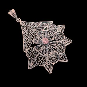 Pure Silver Pendant 92.5 Filigree