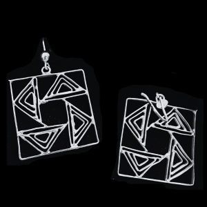 Pure Silver Earrings 92.5 Filigree