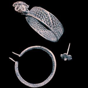 Pure Silver Earrings 92.5 Filigree