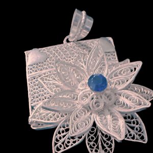 Pure Silver Pendant 92.5 Filigree