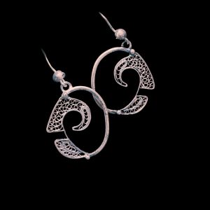 Pure Silver Earrings 92.5 Filigree
