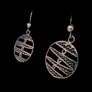 Pure Silver Earrings 92.5 Filigree