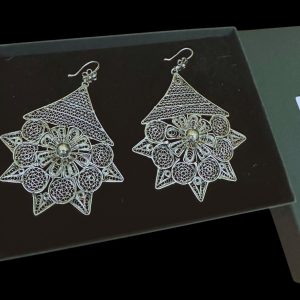 Pure Silver earrings 92.5 Filigree