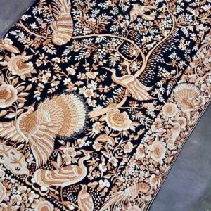parsi Gara hand embroidered dupatta bridal, extra long and heavy work pure georgette