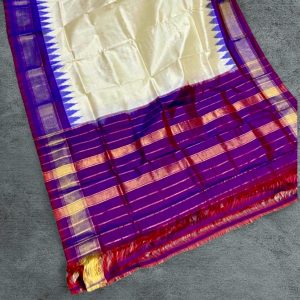 Hand weaved pure silk dupatta pochampally ikkat