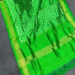 Hand weaved pure silk dupatta pochampally ikkat