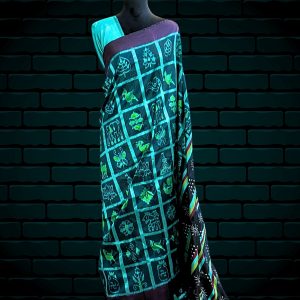 mulberry silk contemporary nabakothi saree unique color combination and special Pallu Nuapatna master weaver’s charm